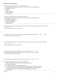 Form 12 (PFA720) Application About a Protection Order - British Columbia, Canada, Page 9