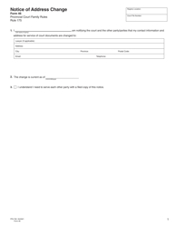Document preview: Form 46 (PFA763) Notice of Address Change - British Columbia, Canada