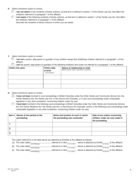 Form 5 (PFA733) Guardianship Affidavit - British Columbia, Canada, Page 7