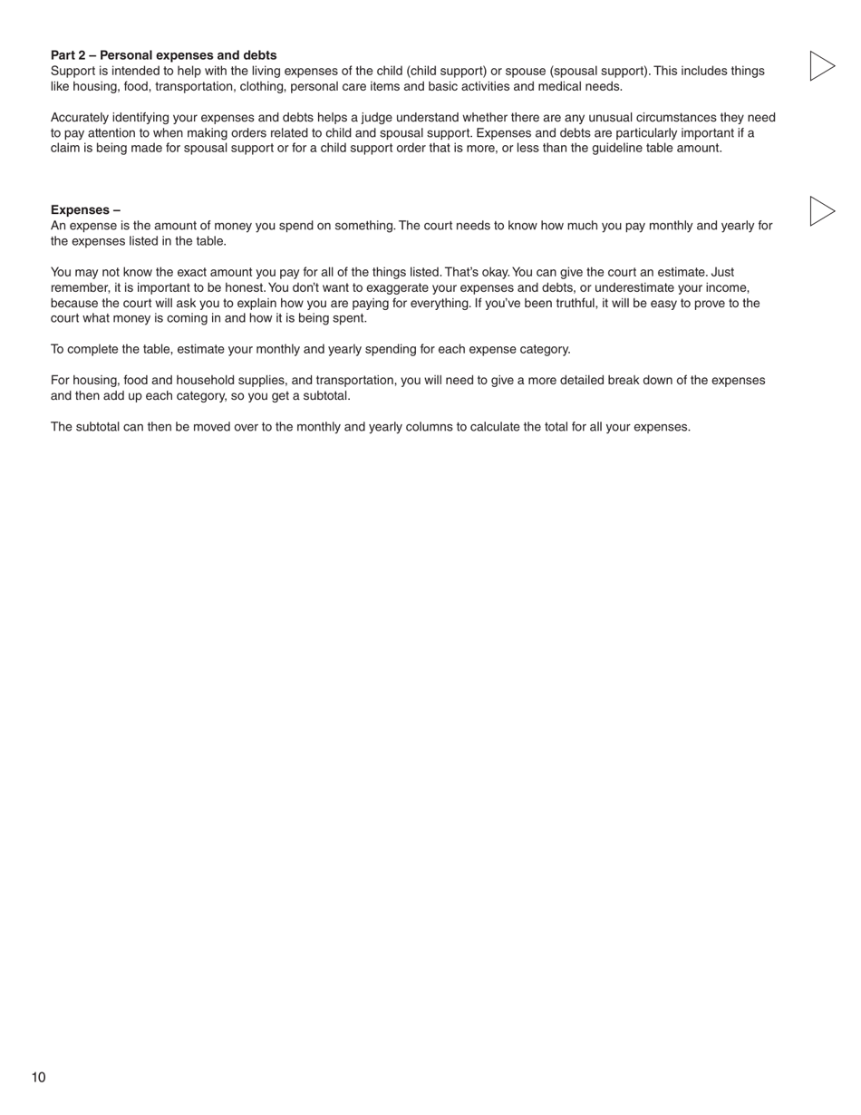 Form 4 (PFA713) Financial Statement - British Columbia, Canada, Page 10