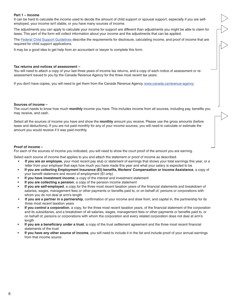Form 4 (PFA713) Financial Statement - British Columbia, Canada, Page 6