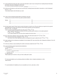 Form 22 (PFA735) Trial Readiness Statement - British Columbia, Canada, Page 6