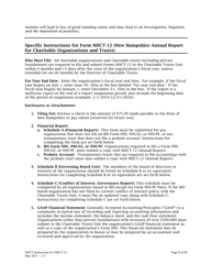 Instructions for Form NHCT-12 New Hampshire Annual Report - Charitable Organizations and Trusts - New Hampshire, Page 3