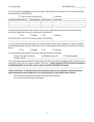 &quot;Cyclosporiasis National Hypothesis Generating Questionnaire&quot;, Page 4