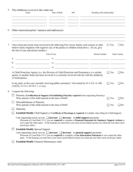 Form 11487 Application for Modification of Court Order/Cross-application for Modification of Court Order - New Jersey, Page 10