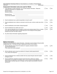 Form 12794 Home Detention Screening Criteria (For Home Detention as a Condition of Pretrial Release) - New Jersey, Page 2