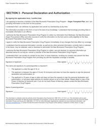 Form 810E Organ Transplant Plan Application Form - New Brunswick, Canada, Page 2
