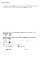 Form AA-56 Americans With Disabilities Act Complaint Form - New York, Page 2