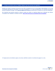 Forme CTQ-372 Enregistrement D&#039;un Repartiteur - Quebec, Canada (French), Page 3