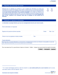 Forme CTQ-372 Enregistrement D&#039;un Repartiteur - Quebec, Canada (French), Page 4