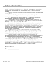 Application for Non-standard Test Accommodations (Nta) - New York, Page 6