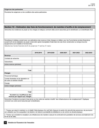 Forme F-0030 Volet 4 Formulaire De Demande - Soutien Au Financement D&#039;infrastructures De Recherche Et D&#039;innovation - Quebec, Canada (French), Page 12