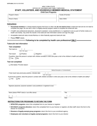 Form OCFS-6004 Staff, Volunteer, and Household Member Medical Statement - New York, Page 2