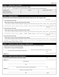 Form 1040 (22-1239-21A) Family Status Declaration - Quebec, Canada, Page 2