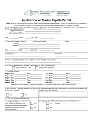Application for Marine Regatta Permit - New York, Page 2