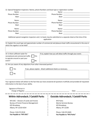 Application for Marine Regatta Permit - New York, Page 3