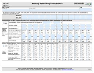Form UST-27 Monthly Walkthrough Inspections - North Carolina, Page 4