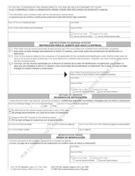 Form AOC-CR-205 Nontestimonial Identification Order (Adult Suspect) - North Carolina (English/Spanish), Page 2