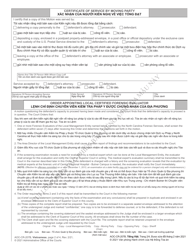 Form AOC-CR-207B Motion and Order Appointing Local Certified Forensic Evaluator (For Offenses Committed on or After Dec. 1, 2013) - North Carolina (English/Vietnamese), Page 2