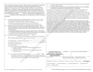 Form AOC-CR-155 Search Warrant for Blood or Urine in Dwi Cases - North Carolina (English/Spanish), Page 4