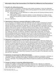 Form AOC-G-250 Servicemembers Civil Relief Act Declaration - North Carolina, Page 2