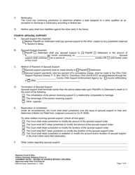 Uniform Domestic Relations Form 14 Judgment Entry - Decree of Divorce Without Children - Ohio, Page 7