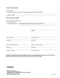 Uniform Domestic Relations Form 18 Judgment Entry - Decree of Dissolution of Marriage - Ohio, Page 4