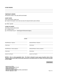 Uniform Domestic Relations Form 22 (Uniform Juvenile Form 1) Parenting Judgment Entry - Ohio, Page 2