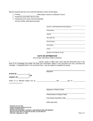 Uniform Domestic Relations Form 24 (Uniform Juvenile Form 3) Motion for Contempt, Affidavit, and Instructions for Service - Ohio, Page 3