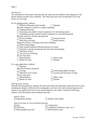 Checklist to Submit Ground-Water Modeling Report for Odnr Review - Ohio, Page 2