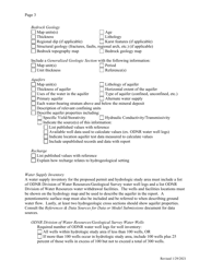 Checklist to Submit Ground-Water Modeling Report for Odnr Review - Ohio, Page 3