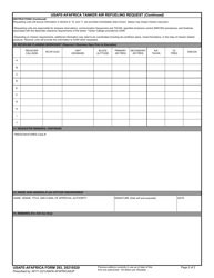 USAFE-AFAFRICA Form 293 Usafe-Afafrica Tanker Air Refueling Request, Page 2