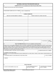 USAFE-AFAFRICA Form 355 &quot;Referral and Selection Register (Non-US)&quot;