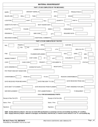 OC-ALC Form 112 Material Issue/Request