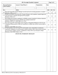 WR-ALC Form 44 4pl Oversight Checklist, Page 2