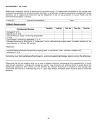 Form 2630-FM-BECB0611 Sample Periodic Operation and Maintenance Walkthrough Inspection Checklist for Underground Storage Tanks - Pennsylvania, Page 2