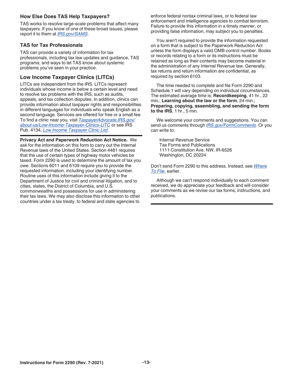 Instructions for IRS Form 2290 Heavy Highway Vehicle Use Tax Return, Page 15