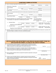 Form 201-R Charitable Gaming Permit Application (Renewal Applicant Only) - Virginia, Page 9