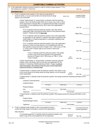 Form 202 Charitable Gaming Permit Amendment - Virginia, Page 2
