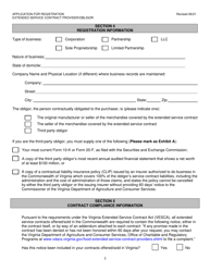 Form OCRP-61 Extended Service Contract Provider/Obligor Application for Registration - Virginia, Page 3
