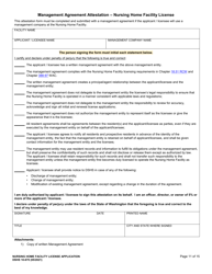 DSHS Form 10-670 Nursing Home Facility License Application - Washington, Page 11