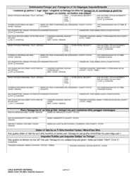 DSHS Form 14-057 Child Support Referral - Washington (Chamorro), Page 2