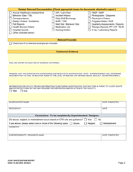DSHS Form 16-202 5-day Investigation Report - Washington, Page 2
