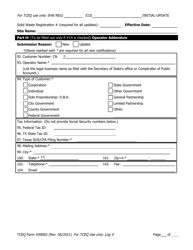 Form TCEQ-00002 Notification for Hazardous or Industrial Waste Management - Texas, Page 8