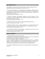 Enforceable Written Assurance Application - Bona Fide Prospective Purchaser - Utah, Page 5