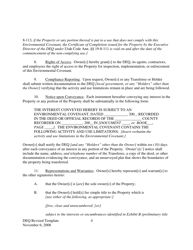 Environmental Covenant Template - Utah, Page 4