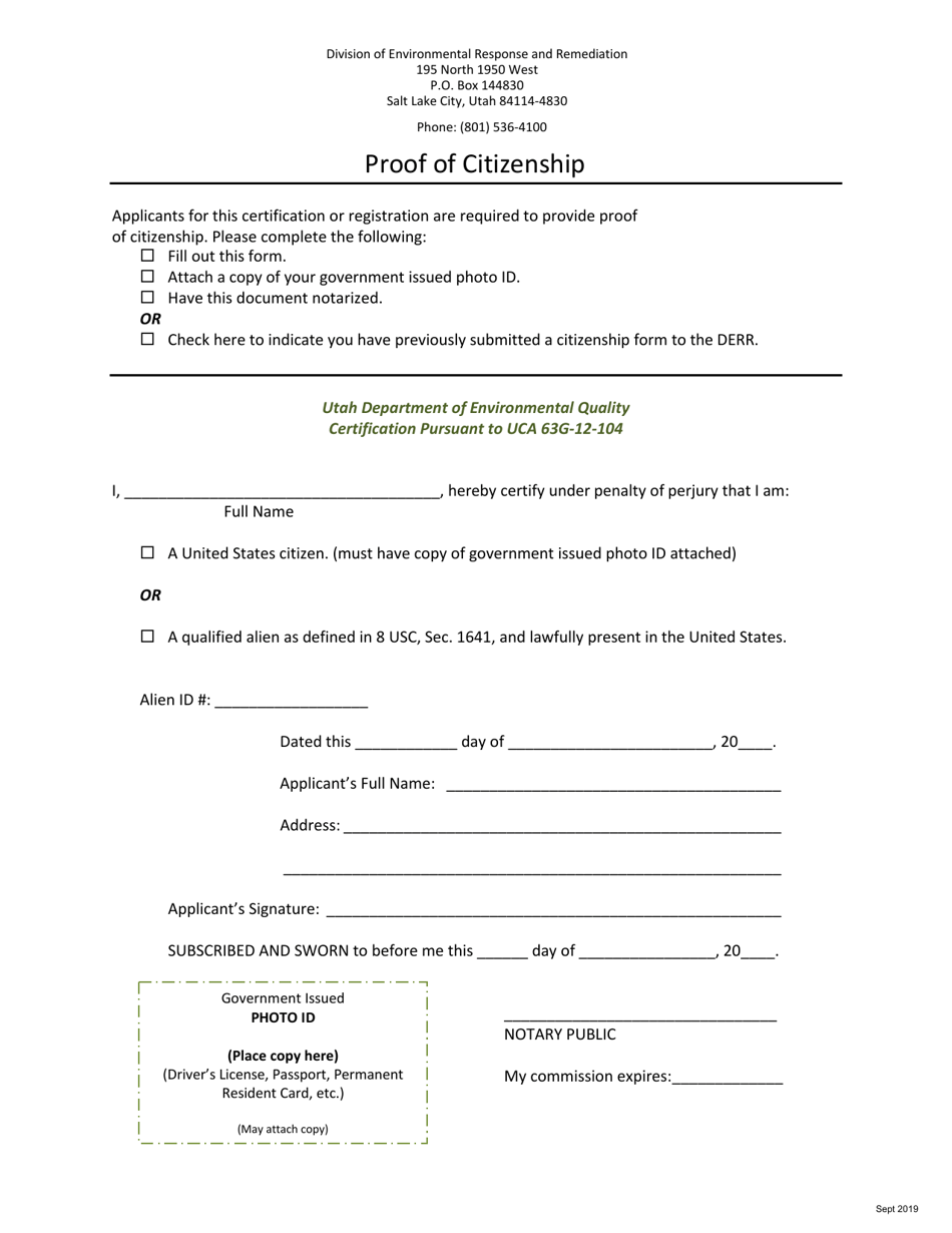 Utah Class a / B Operator Registration Application - Utah, Page 3