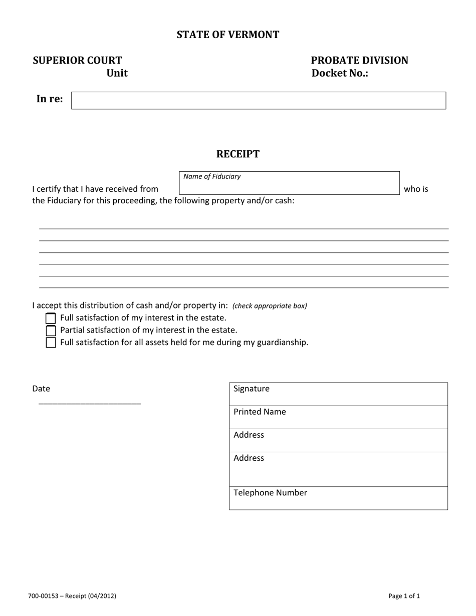 Form 700-00153 - Fill Out, Sign Online and Download Fillable PDF ...