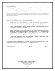 Provisional Embalmer Application - Texas, Page 4