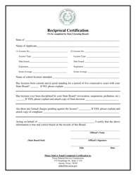 Reciprocal Funeral Director/Embalmer License Application - Texas, Page 4